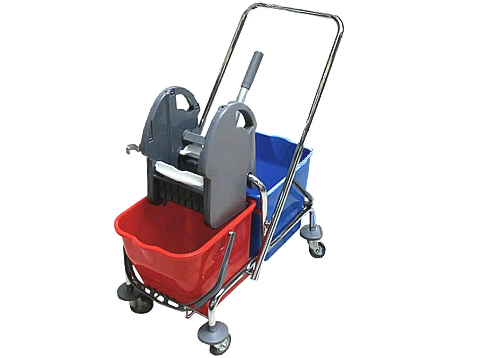 Doppelfahrwagen 17L chrom car kpl. Presse&Deichsel