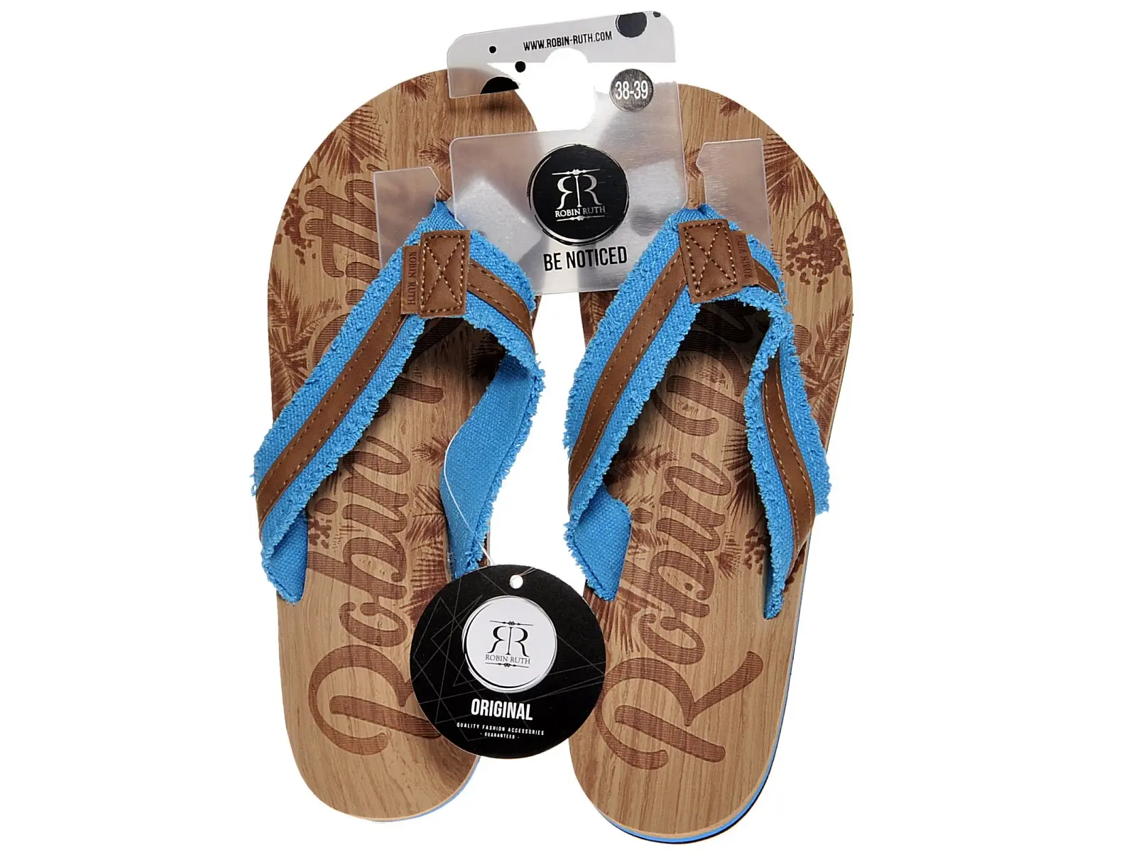 FlipFlop Damen braun-blau Gr. 36-37