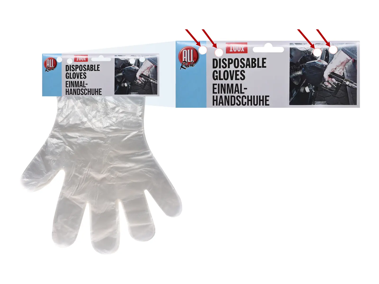 ALL Ride Einmalhandschuh PE- 100er-Set