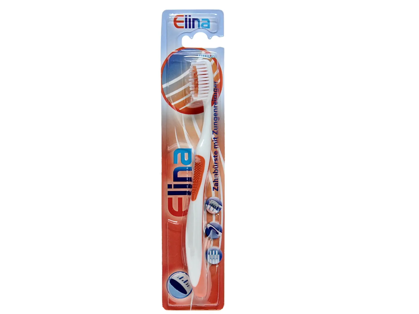 Elina Zahnbürste mit Zungenreiniger 1er, 12er Pack