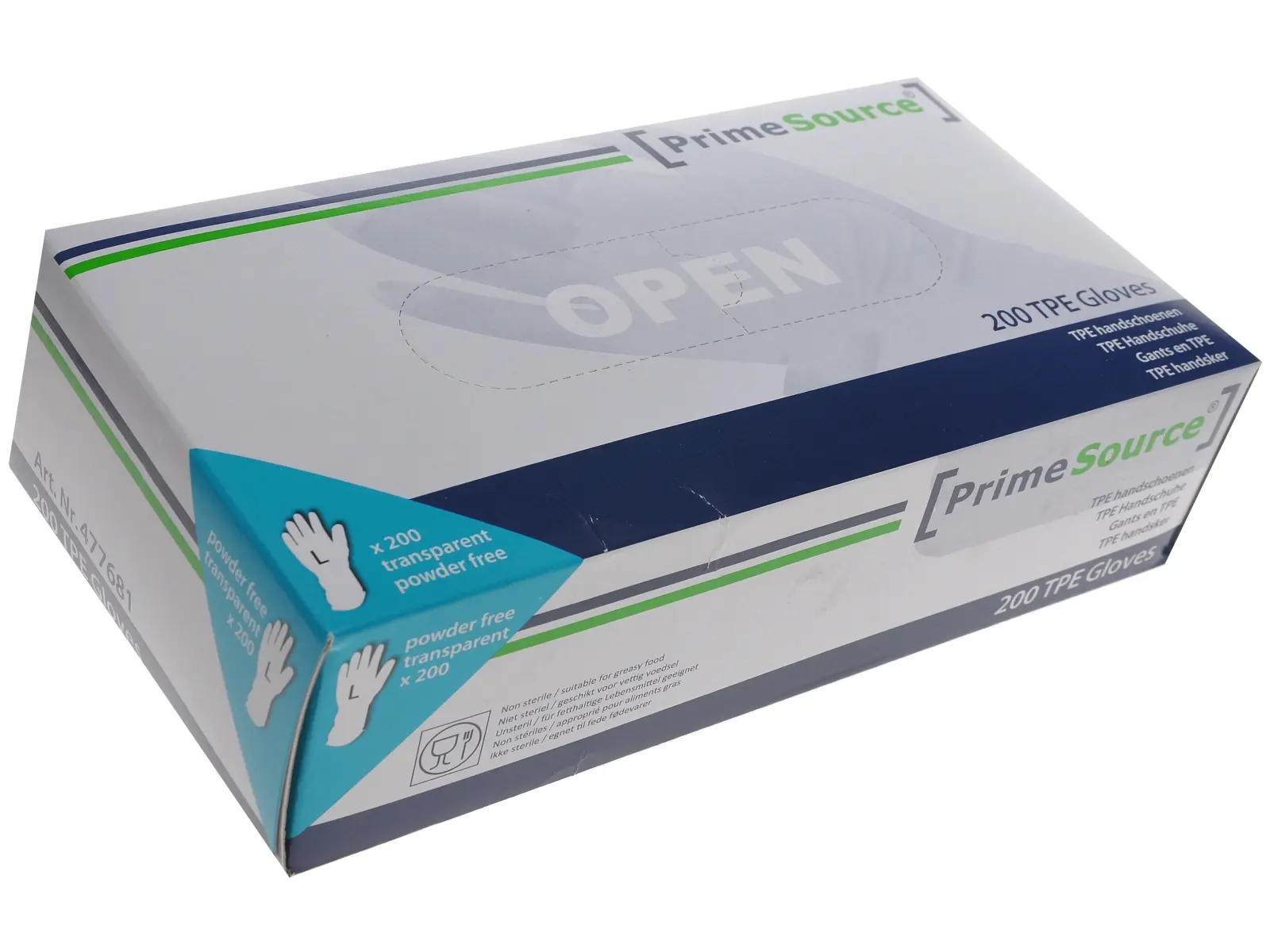 TPE- Handschuhe puderfrei, weiß, Gr. L      200er